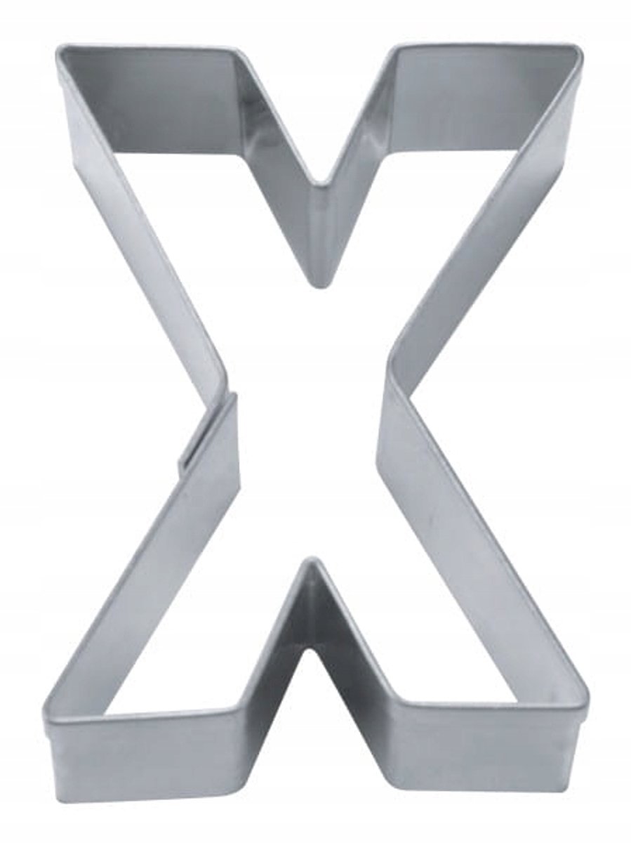 Koekjesvorm X - 6,5 cm - Roestvrij Staal