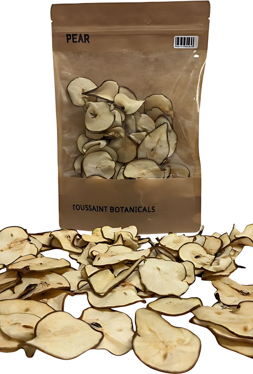 Toussaint Botanicals Premium 100% Natuurlijk Gedroogde Peer Schijfjes 100 g - Cocktails - Decoratie - Taartversiering - Fruitige Smaak - Hoogste Kwaliteit - Gratis Verzending!