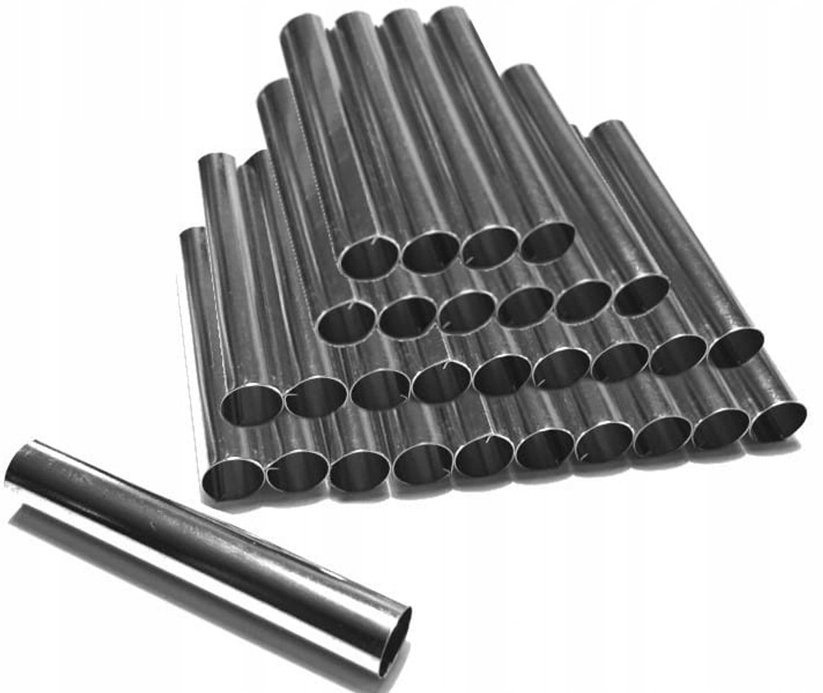30x Metalen Rolvormen voor Roomhoorntjes - 8 cm Lang