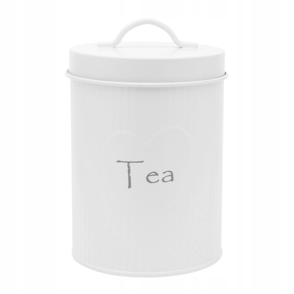 Altom Design Metalen Theebus met Deksel - Wit, 15 cm
