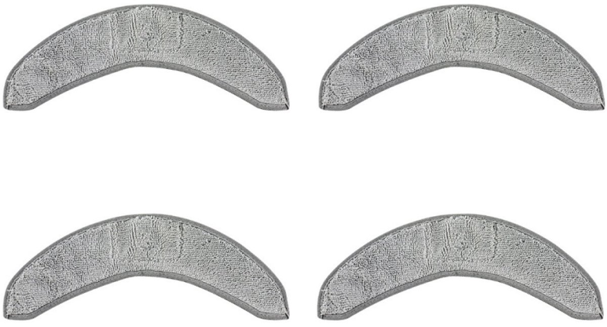 4 Stuks Wasbare Natte Dweilpads geschikt voor iRobot Roomba Combo j7+ en Combo j9 + - Stofzuiger onderhoud en reinigings accessoires