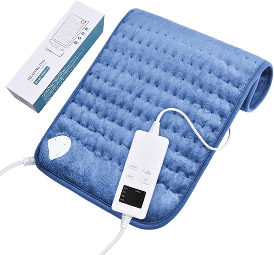 Bakaji Elektrische thermische deken van polyesterweefsel, elektrische matrasverwarmer met afstandsbediening, boiler voor driebed, warmte-instelling (160 x 140 cm
