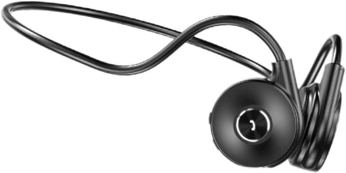 Bone Conduction Bluetooth 5.0 Wireless Stereo Music Call Subwoofer Titanium Alloy Skeleton Waterproof Sports Headset With External Long Microphone