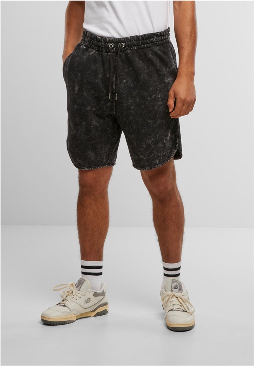 Urban Classics Washed Piped Shorts Heren Shorts – XXL Zwart