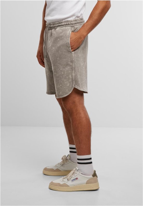 Urban Classics Washed Piped Shorts Heren Shorts - grijs - XXL
