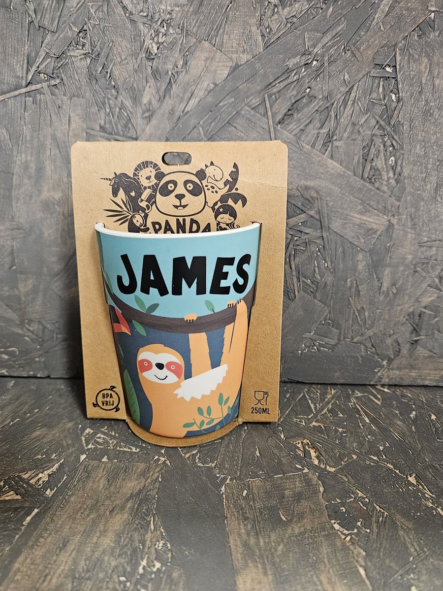 Beker - Naam - James - Melamine - 250 ML