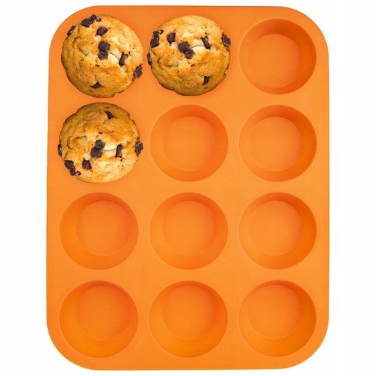 YouJabz Siliconen vormen, standaard siliconen vormen voor muffins 4 kleuren, anti-aanbaklaag, BPA-vrij, vaatwasmachinebestendig (24