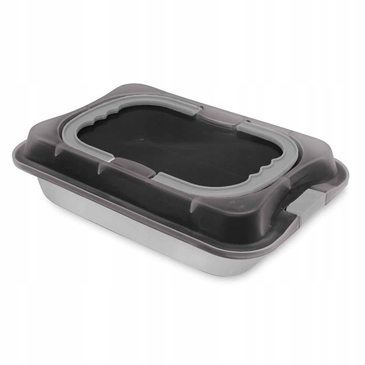 BerlingerHaus Aspen Bakvorm met Deksel 36,5x24,5x5,5cm Matgrijs