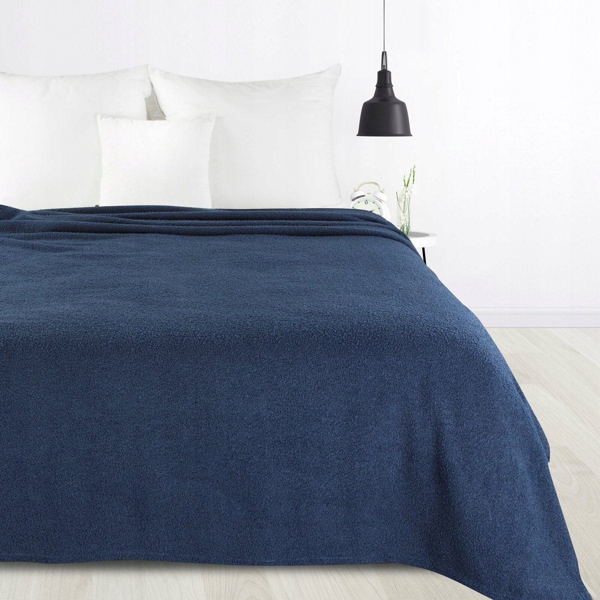 Zachte Plaid Bank / Fauteuil 170x210cm - Navy Blauw