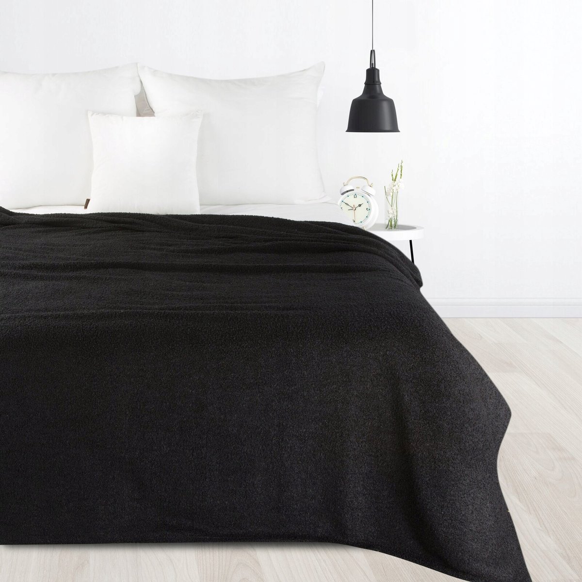 Zachte Plaid / Deken 170x210 cm - Stijlvol Zwart