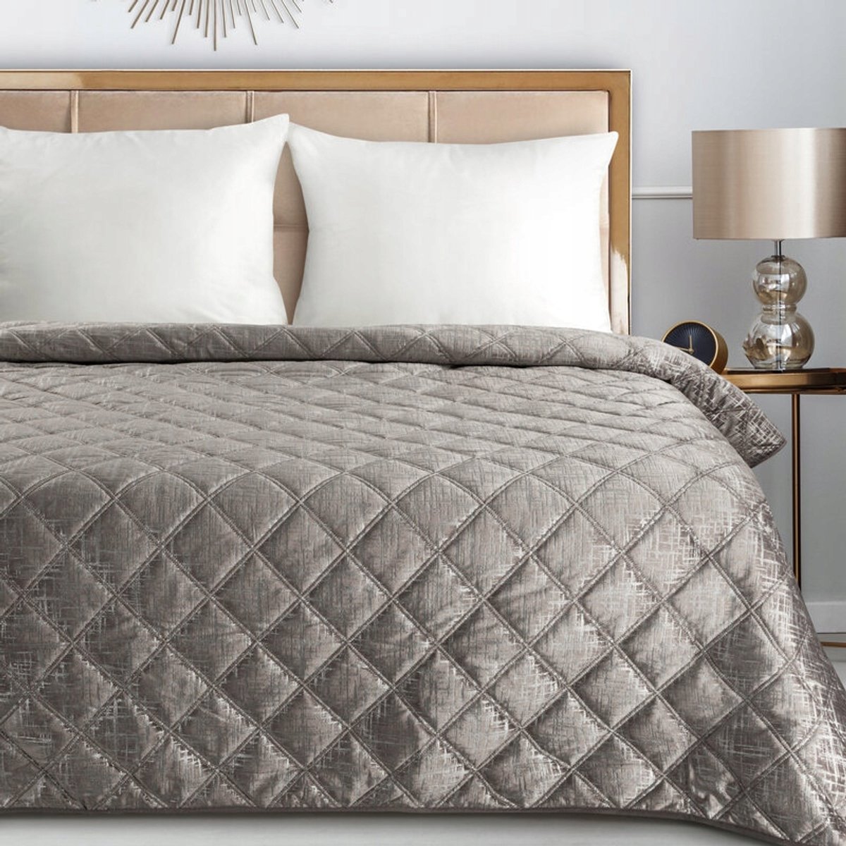 Luxe Gewatteerde Sprei BLINK 6 Beige 200x220 cm