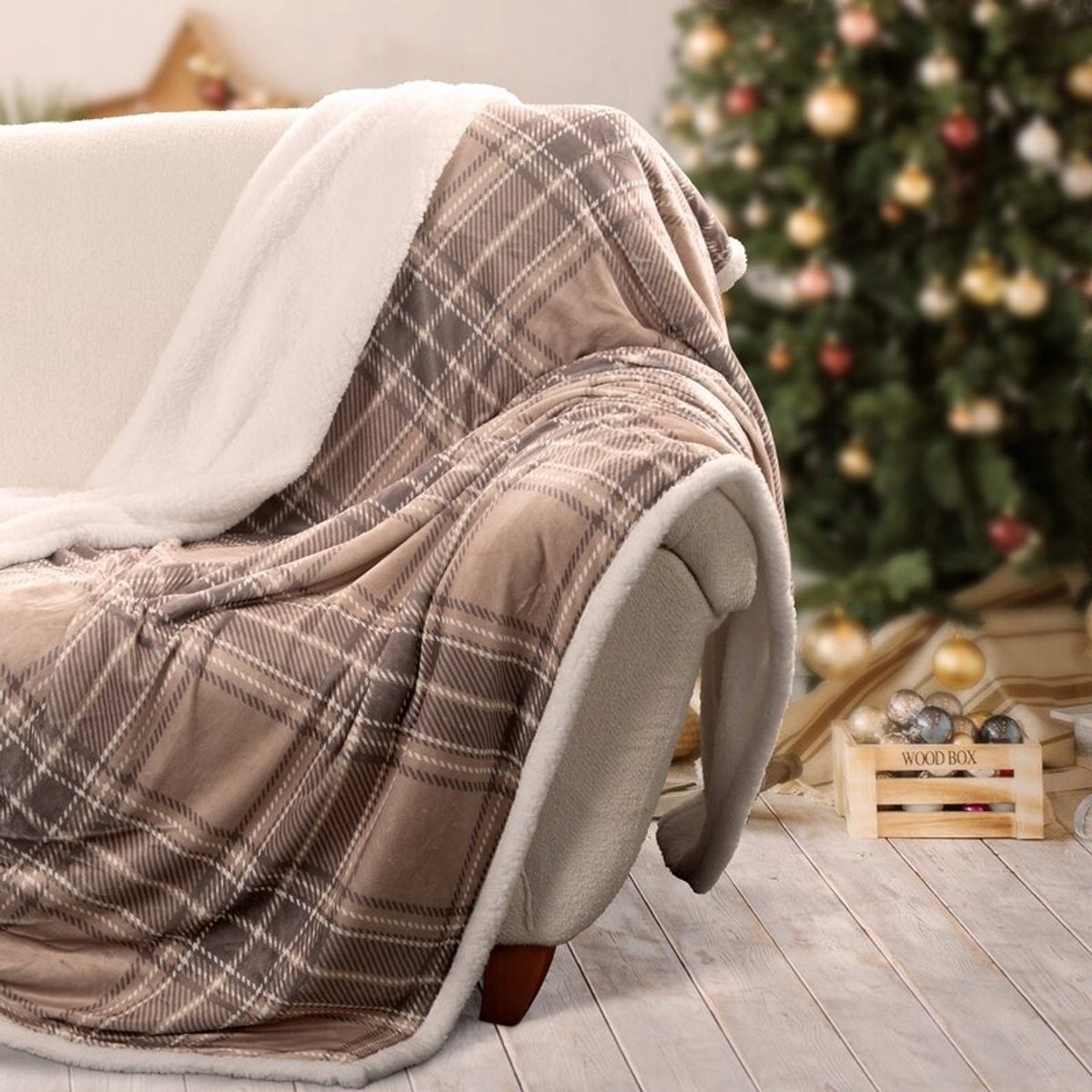 Sherpa Plaid Deken 150x200cm - Zacht Microvezel & Lamswol