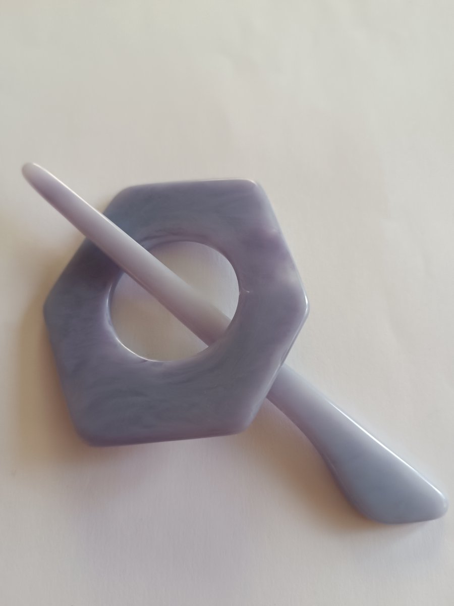 Vestsluiting 65mm kleur lila