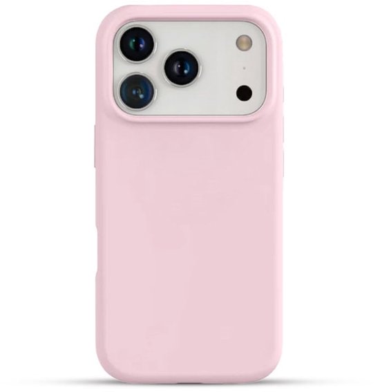Solidenz Roze Siliconen Case geschikt voor iPhone 17 Pro hoesje compatibel met MagSafe - Rose Quartz