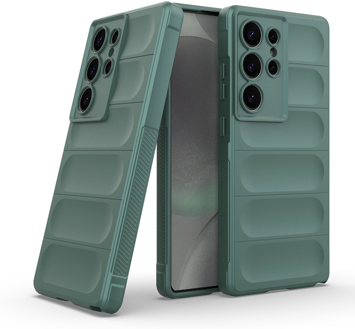 Solidenz AeroGrip geschikt voor Samsung Galaxy S25 Ultra hoesje - Groen
