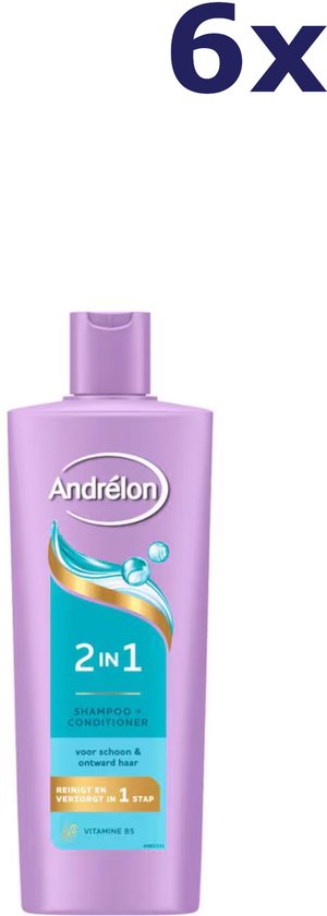 Andrélon - 2-in-1 Shampoo en Conditioner - 6 x 400 ml