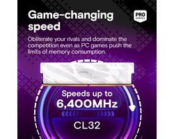 Crucial Pro CP2K16G64C32U5W geheugenmodule 32 GB 2 x 16 GB DDR5 6400 MT/s