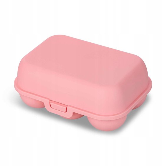 Koziol Eggs To GO Contenitore Portauova Blu Da 10 Uova: In Plastica Resistente, Con Chiusura A Clip, Impilabile, Made In Germany
