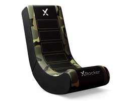 Gamestoel - Geo camo - inklapbaar - video rocker - groen (X Rocker)