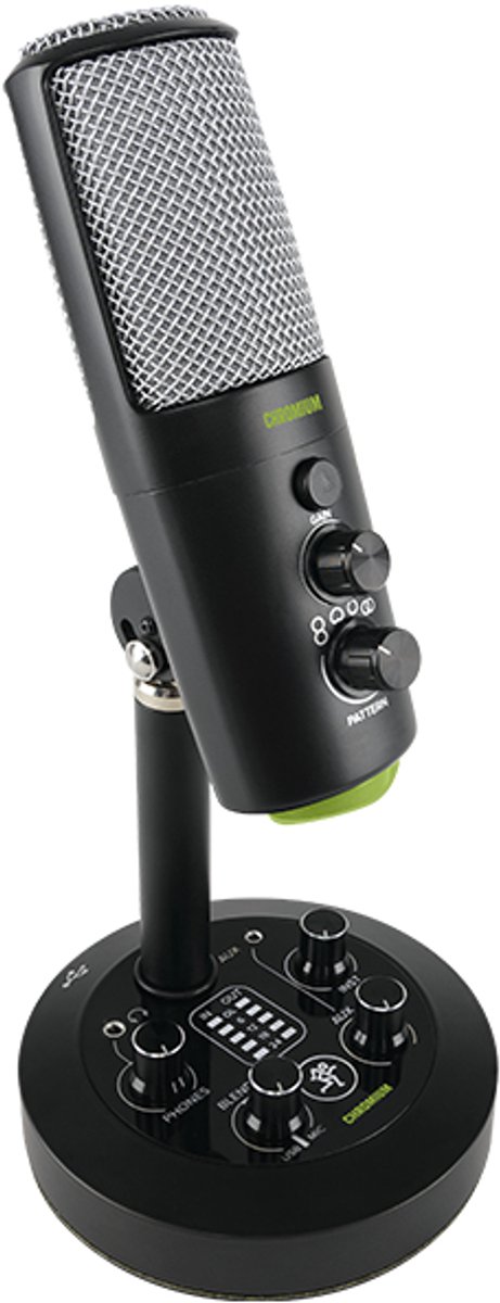 Mackie Chromium Zwart, Zilver Microfoon voor studio's