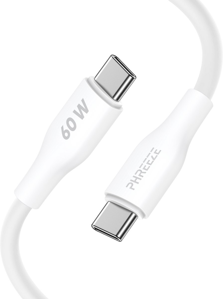 Oplaadkabel micro usb - Lange usb A naar micro usb kabel 3m - data & opladen - Wit - Phreeze