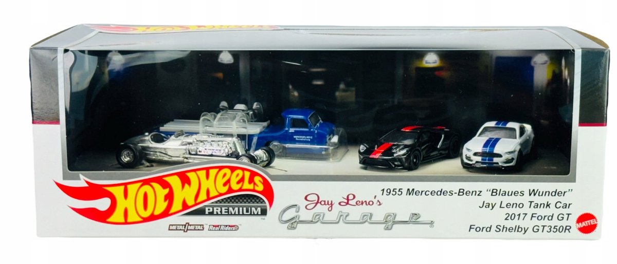 Hot Wheels Premium Jay Leno's Garageset 4 Auto's 1:64