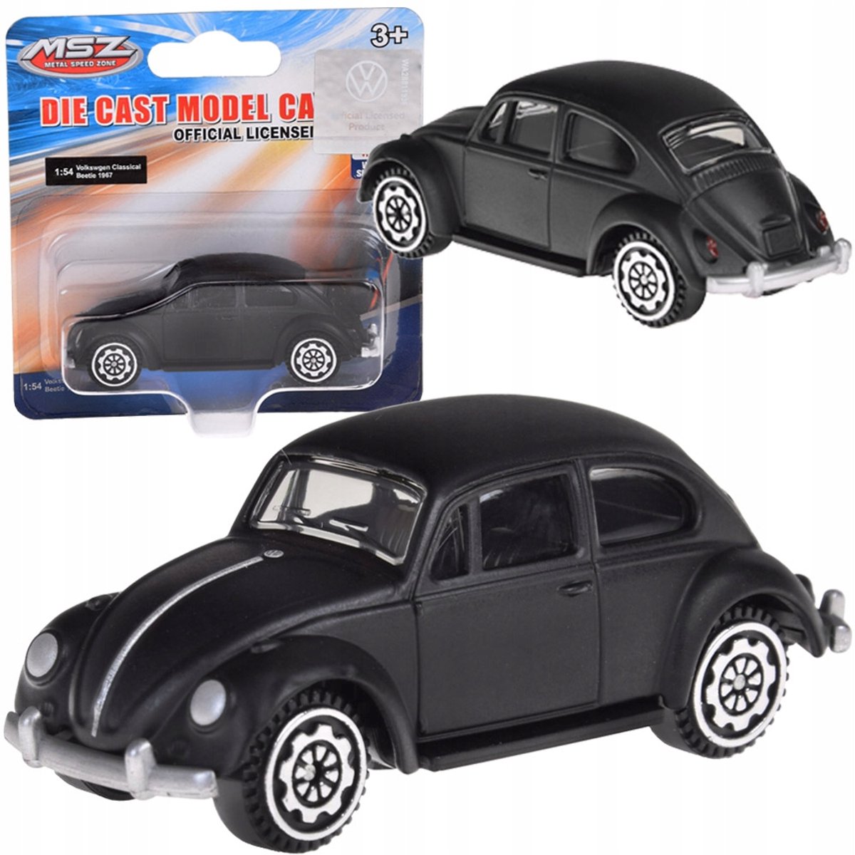 Metalen Volkswagen Kever 1967 Speelgoedauto Schaal 1:54
