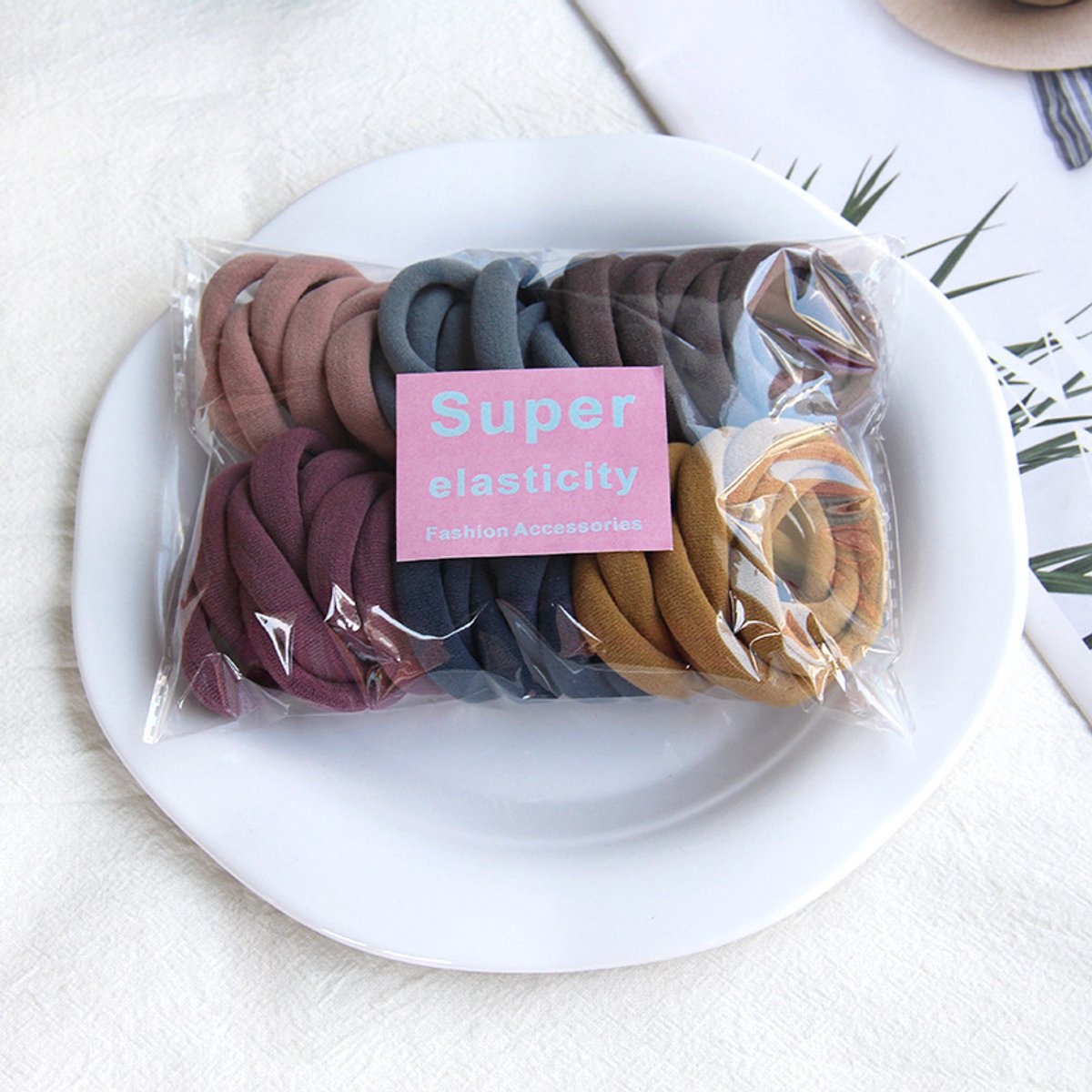 Dikke Haarelastiekjes XL - 40 stuks - Mix - Ø 40mm - 5mm Dik - Sterk elastiek - Elastiek - Haar Accessoires - Kinderen - Meisjes - Dames - Gift - Cadeau
