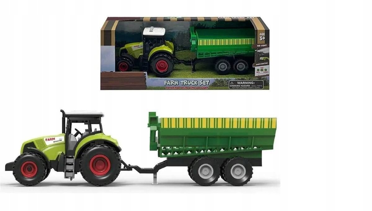 Madej Traktor met Aanhanger - Licht en Geluid - Speelgoed 3+