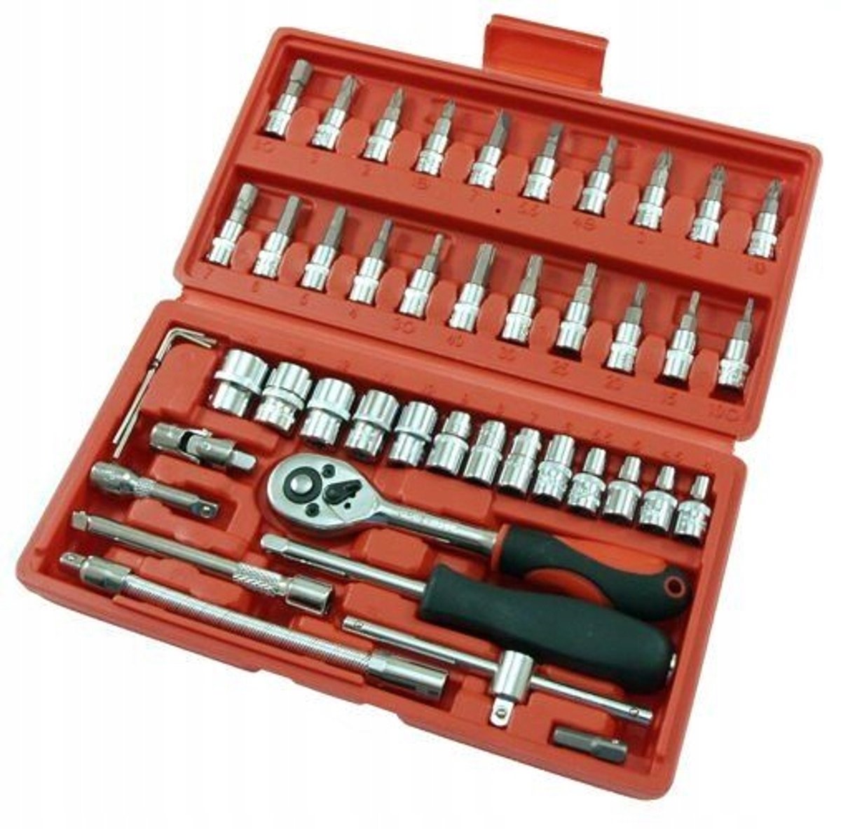 46-delige Bit- en Dopset 1/4" CV - Beast Gereedschap