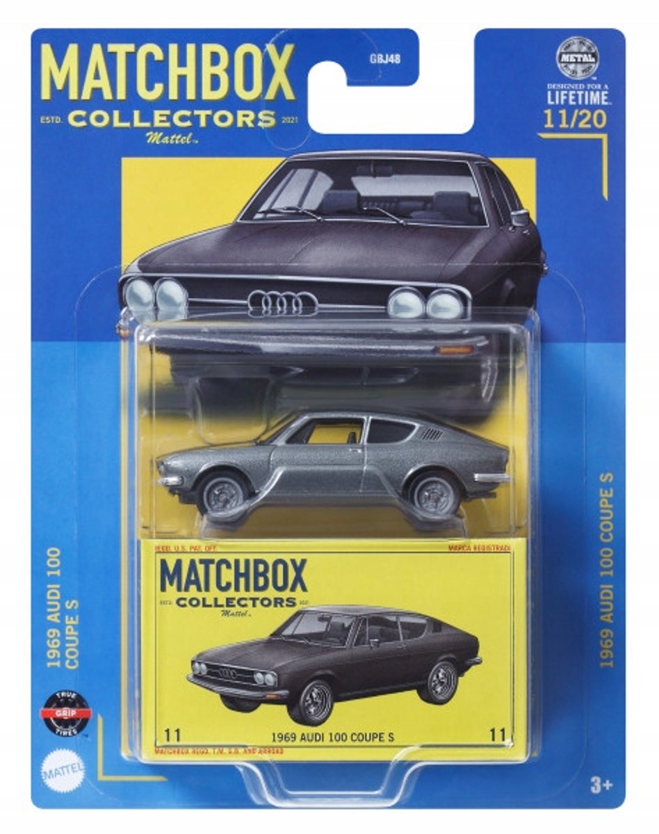Matchbox 1969 Audi 100 Coupe S Collector Modelauto 1:64