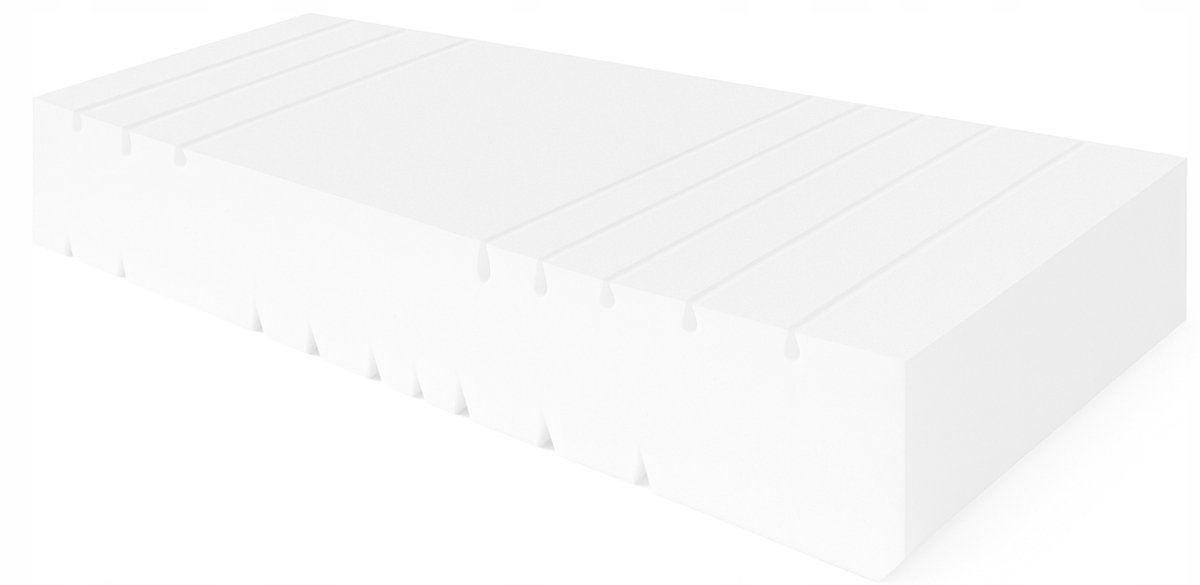 HR Schuimmatras 7 Zones 200x80x12 cm - H3/H4 Medium Hard