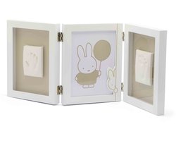 Dooky x Nijntje Triple Frame Large - 2D Baby Hand- & Voetafdruk Lijstje – Persoonlijk Kraamcadeau