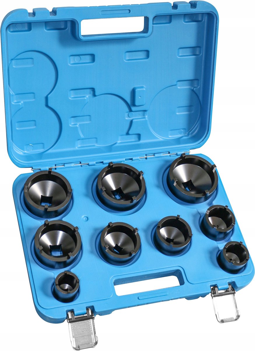 Dopsleutelset M4-M12, 9-delig