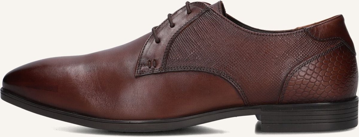 Stefano Lauran 84708 Nette schoenen Business Schoenen Heren Cognac