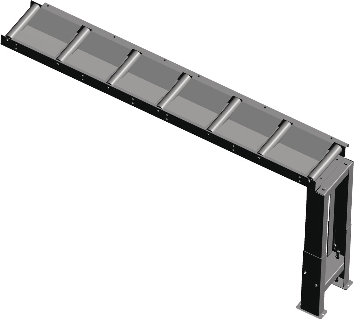 Aanvoer- en afvoerrollenbaan 2000 x 290 mm Metallkraft RB2000290