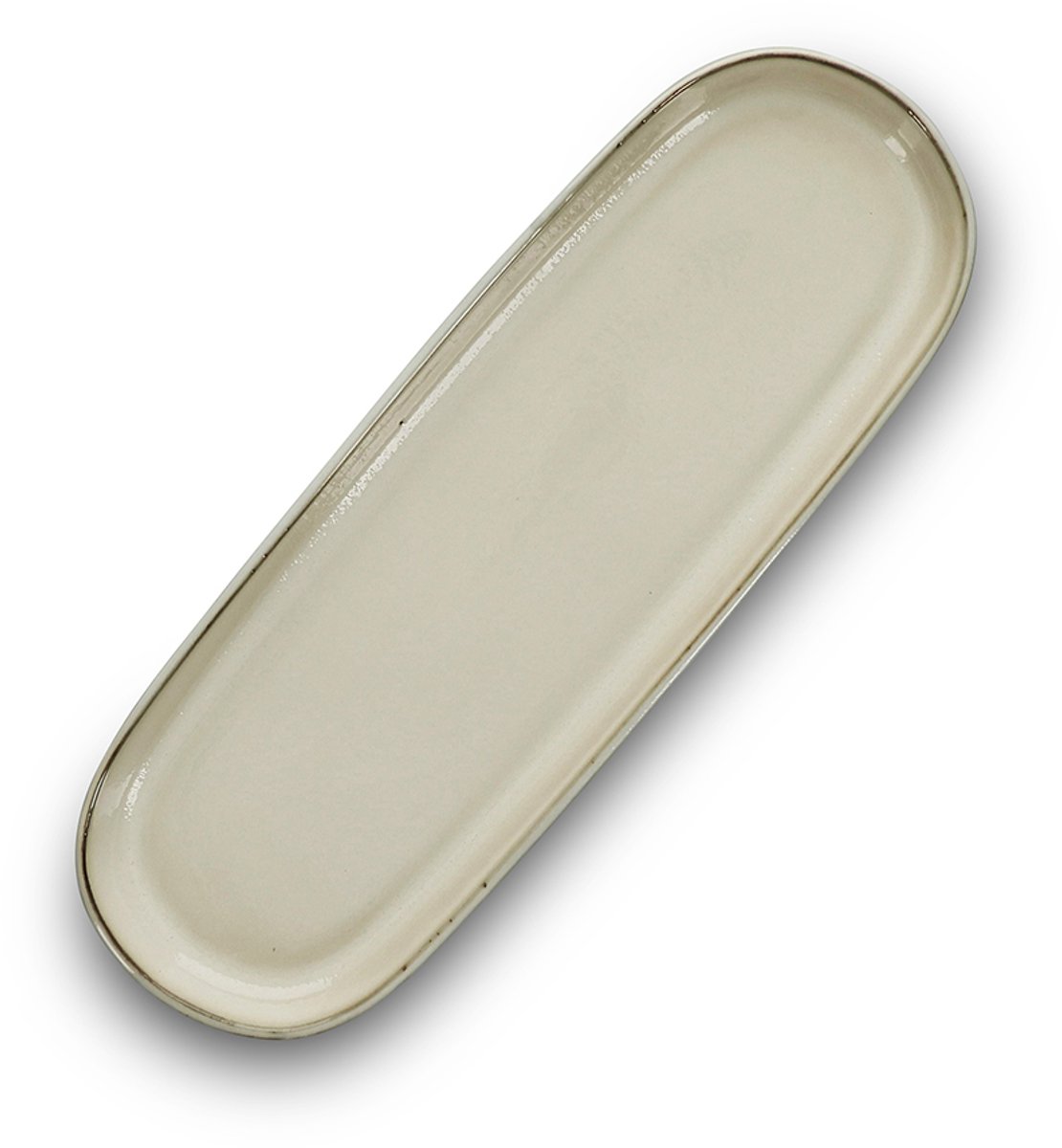 S&P Serveerschaal 29x10xH2cm ivoor Meridian (Set van 2)