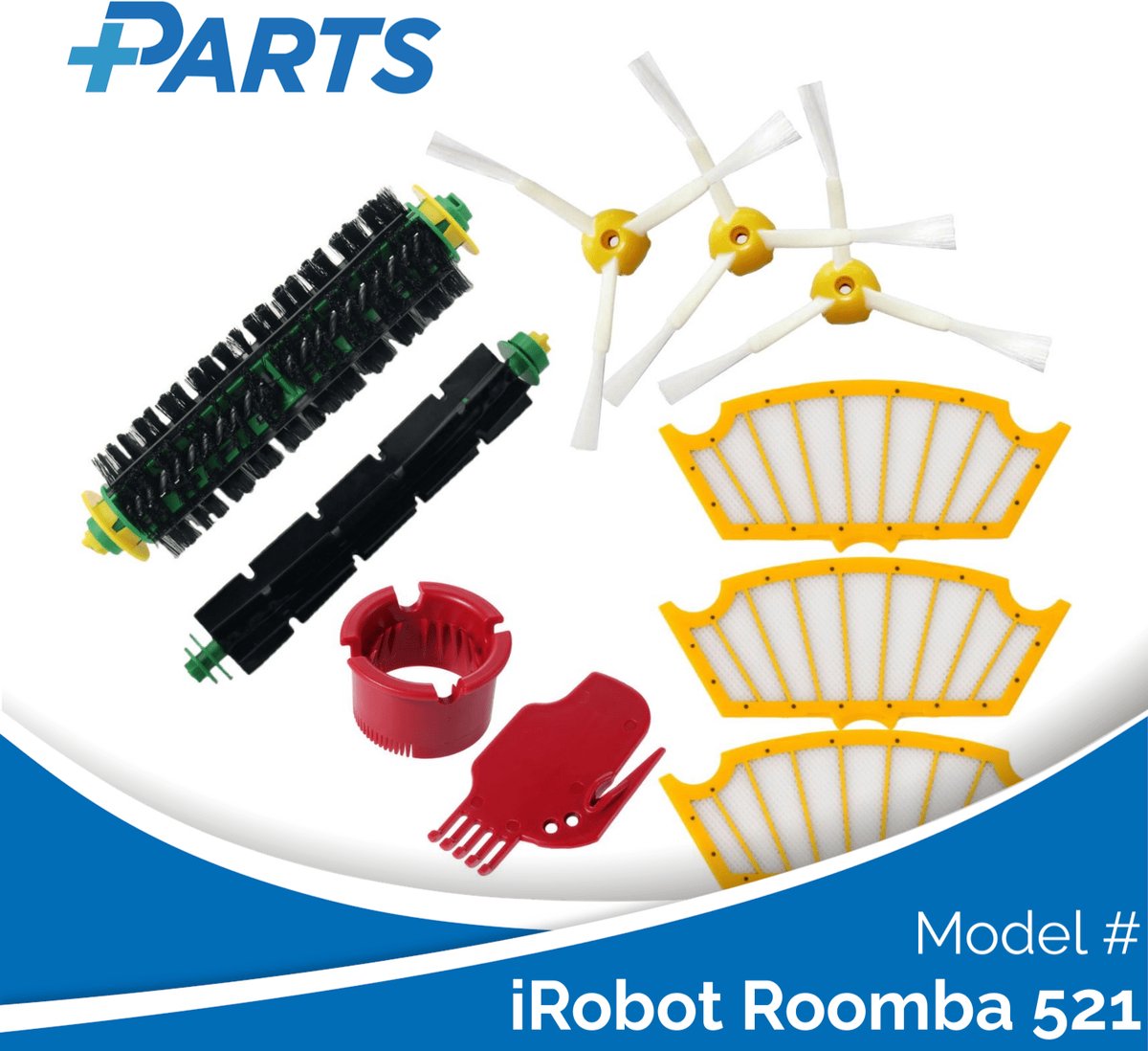 iRobot Roomba 521 Onderhoudsset (Plus.Parts® alternatief voor 82804)