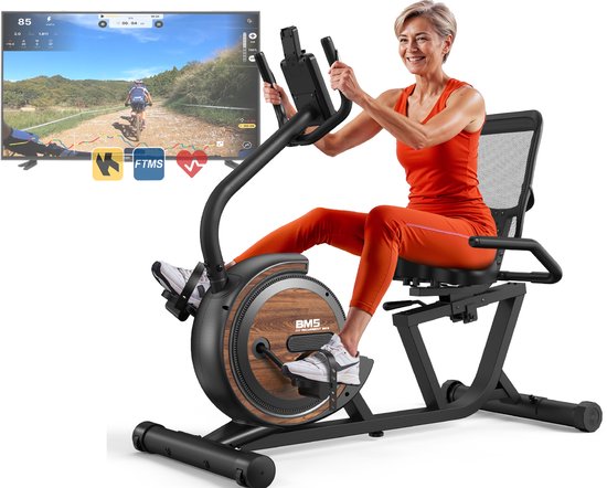 MettleMatic Ligergometer Hometrainer 150 kg Zwart 16 Niveaus - MettleMatic - €429,99