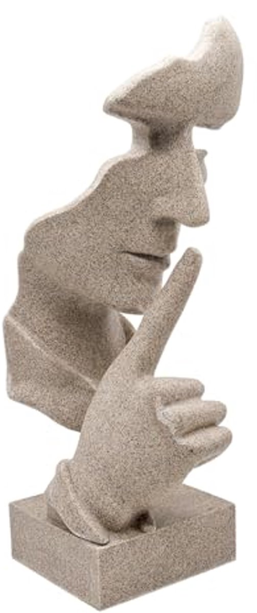 Abstracte Denkende Beeldhouwwerk - Moderne Resin Sculptuur voor Thuis en Kantoor