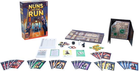 999 Games - Nuns on the run - Verstoppertje aan tafel! - 2 tot 8 spelers - Bevat spelregels in NL EN FR