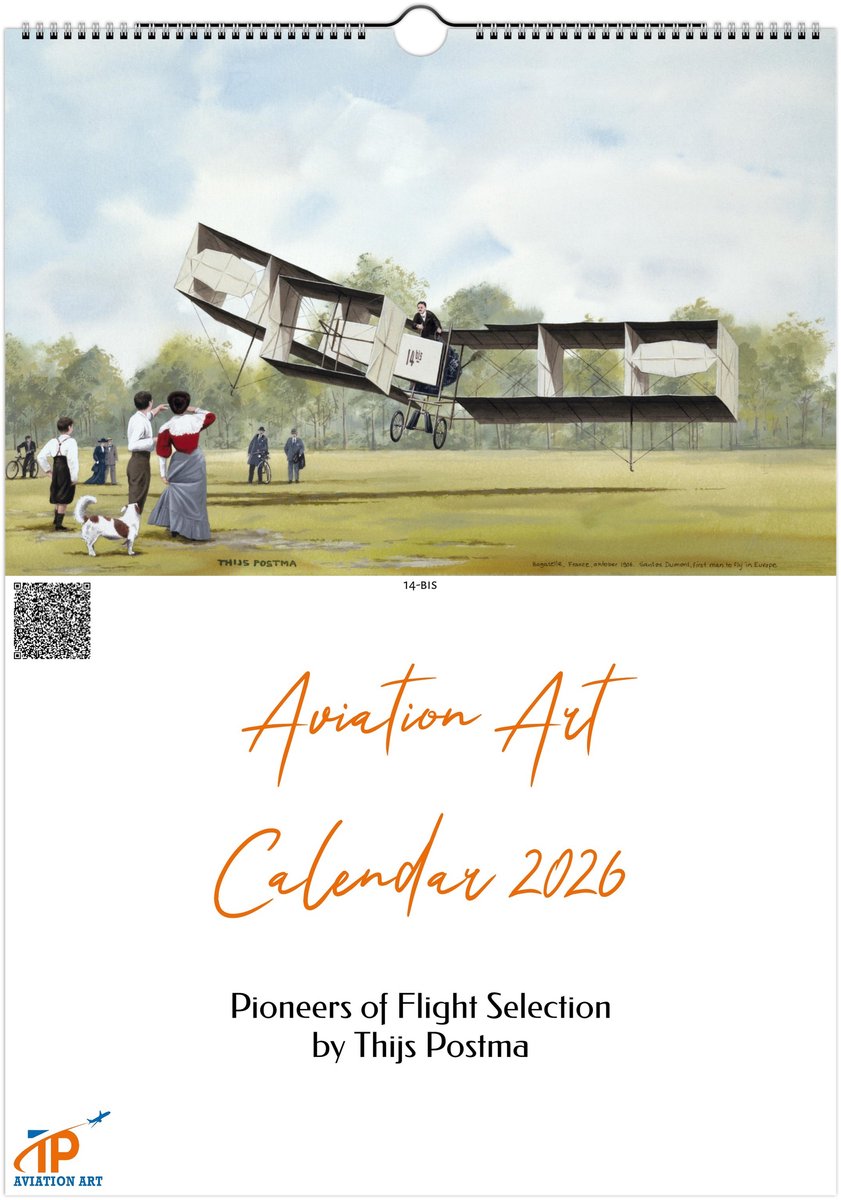 Thijs Postma - Aviation Art Calendar 2026 - Pioneers Of Flight Selection