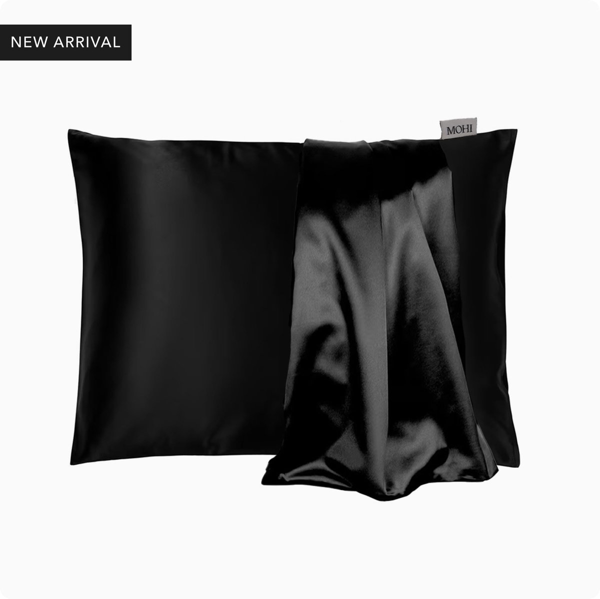 MOHI Satin Pillow Case Black - Kussensloop - Hoofdkussen - Kussens - Kussenhoes - Slaapkussen - Haar - Satijnen - Beauty pillow - Sleep