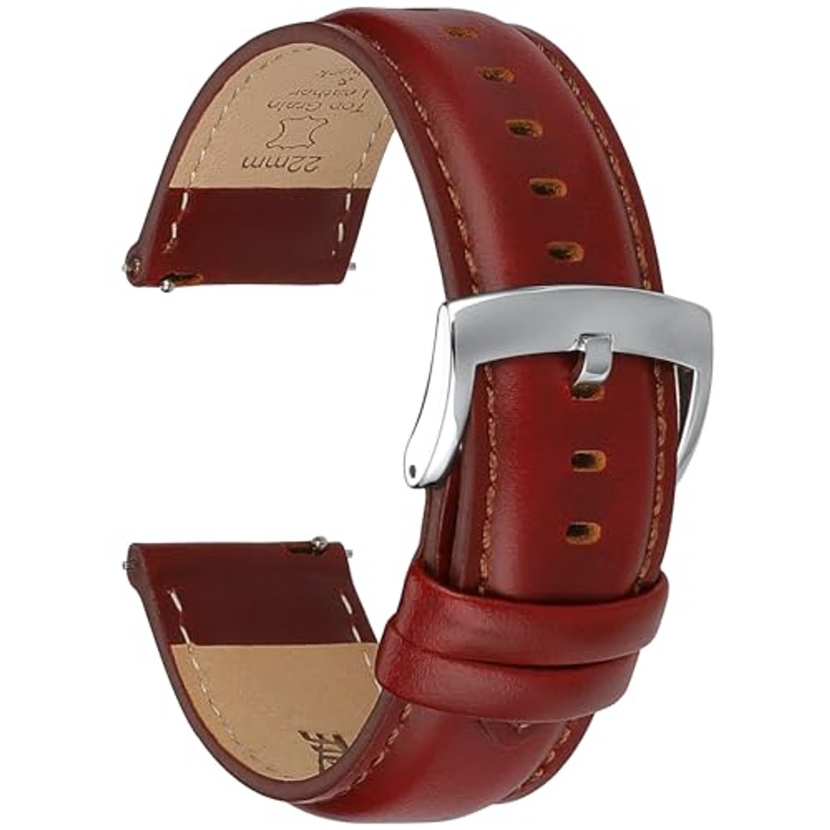 Leren Horlogebanden met Snelle Bevestiging 18mm 19mm 20mm 21mm 22mm - Elegante Vervangende Horlogestraps voor Heren en Dames