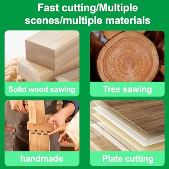 Kleine handzaag voor houtbewerking - Ergonomische trekzaag met houten handvat van Merkloos	 — afbeelding 4
