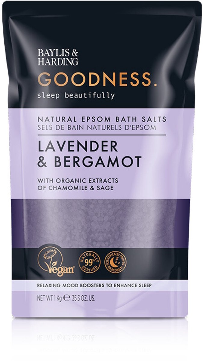 Baylis & Harding Goodness Bath Salt Sleep Lavender & Bergamot - 1000 gr