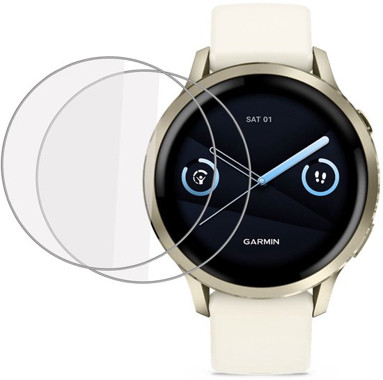 2x Screenprotector geschikt voor Garmin Venu 4 41mm - Folie Screen Protector