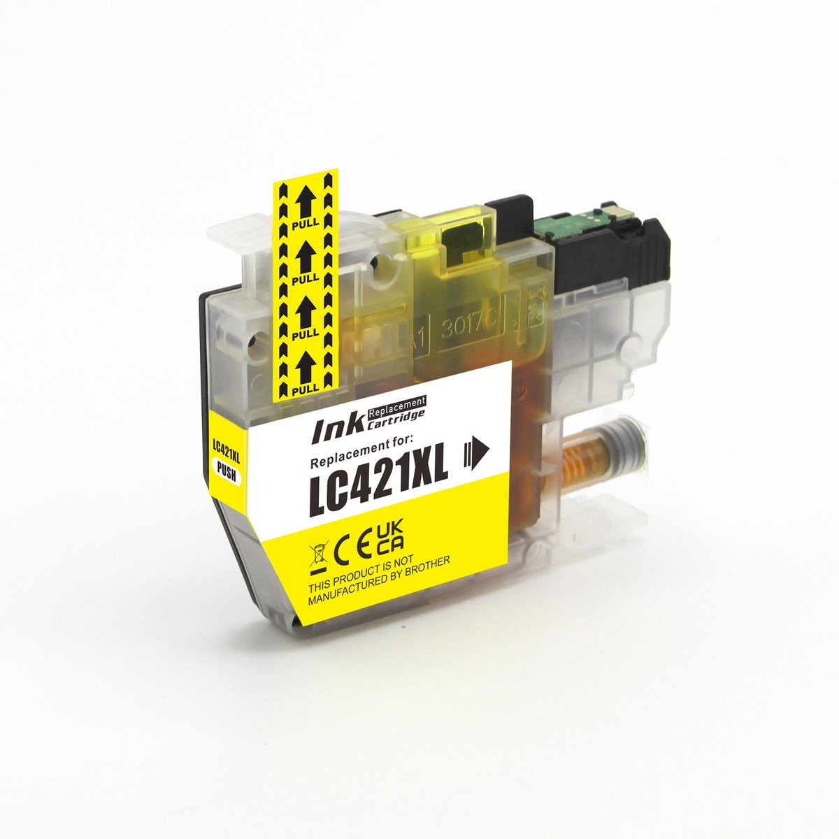 Inktcartridge Geschikt voor Brother LC-421XL | 1x Geel Geschikt voor Brother DCP-J1050DW - MFC-J1010DW - DCP-J1140DW
