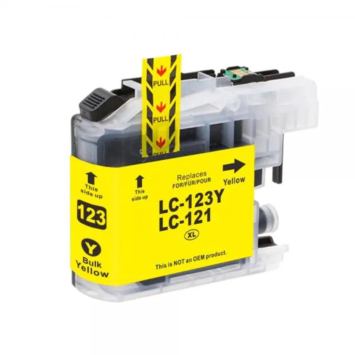 Inktcartridge 1x Geel Geschikt voor Brother LC123 / LC-123XL DCP J132W J152W J172W J4110DW J552DW J752DW MFC J245 J4410DW J4510DW J4610DW J470DW J4710DW J650DW J6520DW J6720DW J6920DW J870DW