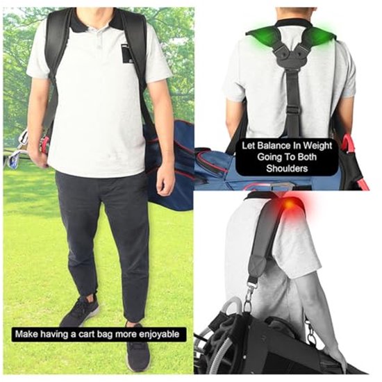 Verstelbare Golftasriemen voor Comfortabel Transport — afbeelding 3